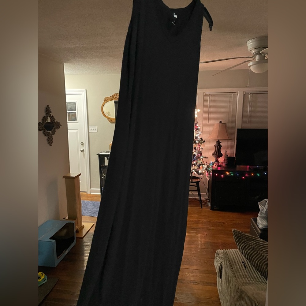 Black maxi dress